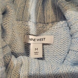 Nine West Light Blue Turtleneck Sweater